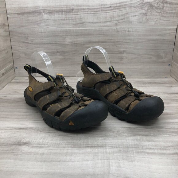 Keen Fisherman Sandals Mens 11.5 Newport Brown Leather Outdoor Close Toe Shoes main image 9